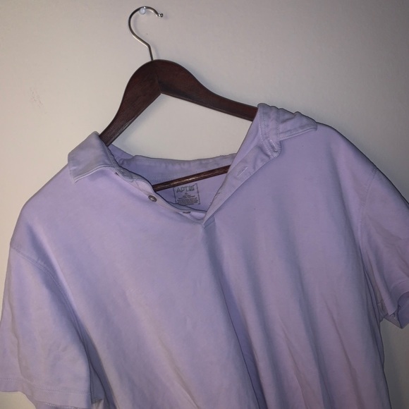 Apt 9 Mens Lavender Collared Shirt - Picture 2 of 5